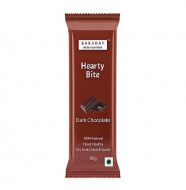 BarAday Hearty Bite Dark Chocolate   Pack  50 grams